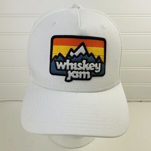 Whiskey Jam Nashville Tennessee White Baseball Hat Cap Patch Adjustable Cotton